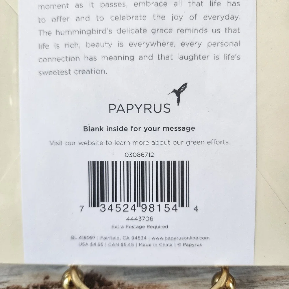 Papyrus blank greeting